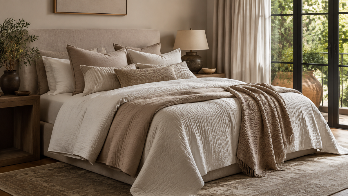 Layered Bedding: How to Combine Quilts, Coverlets, Shams, and Throws