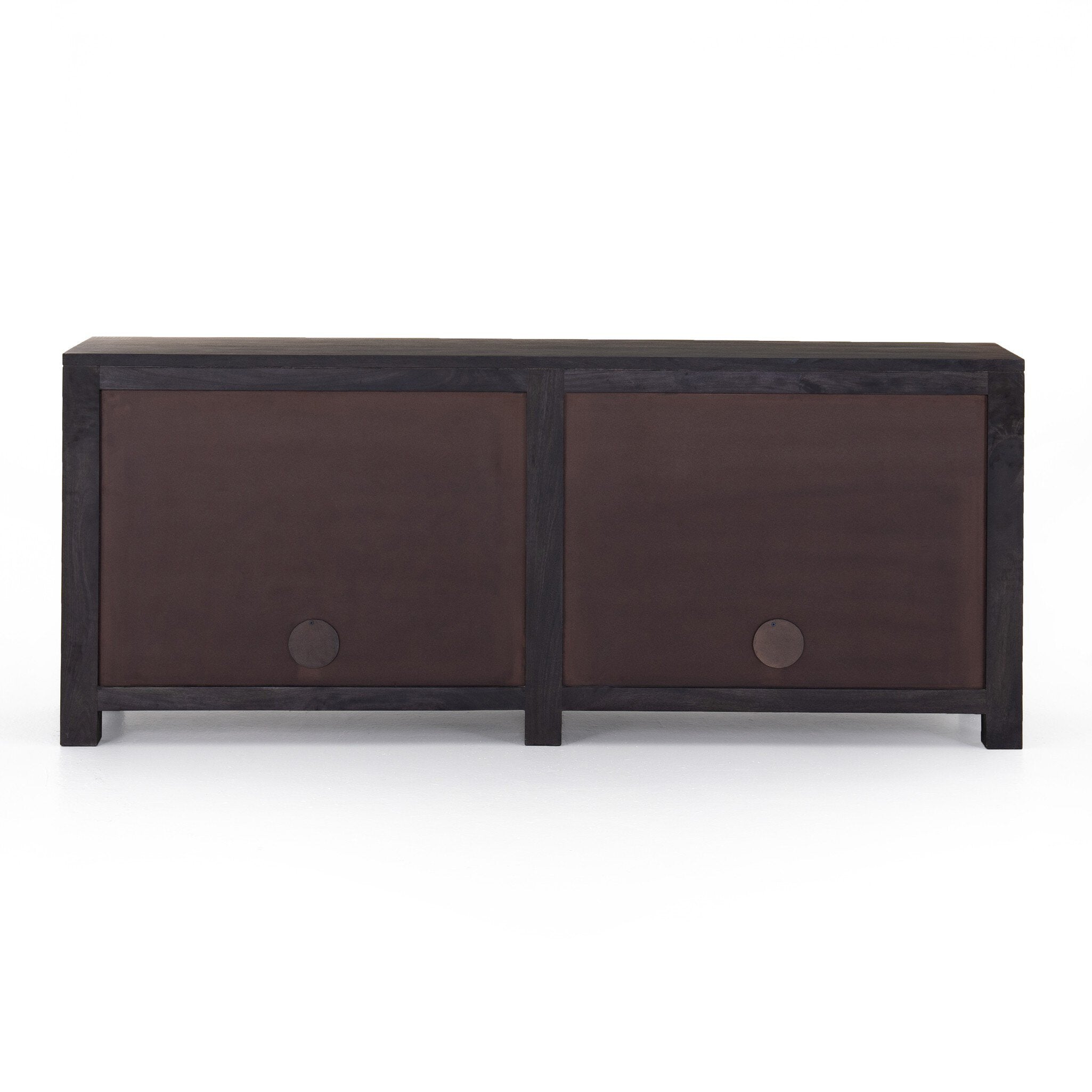 Back Side of the black tilde sideboard.