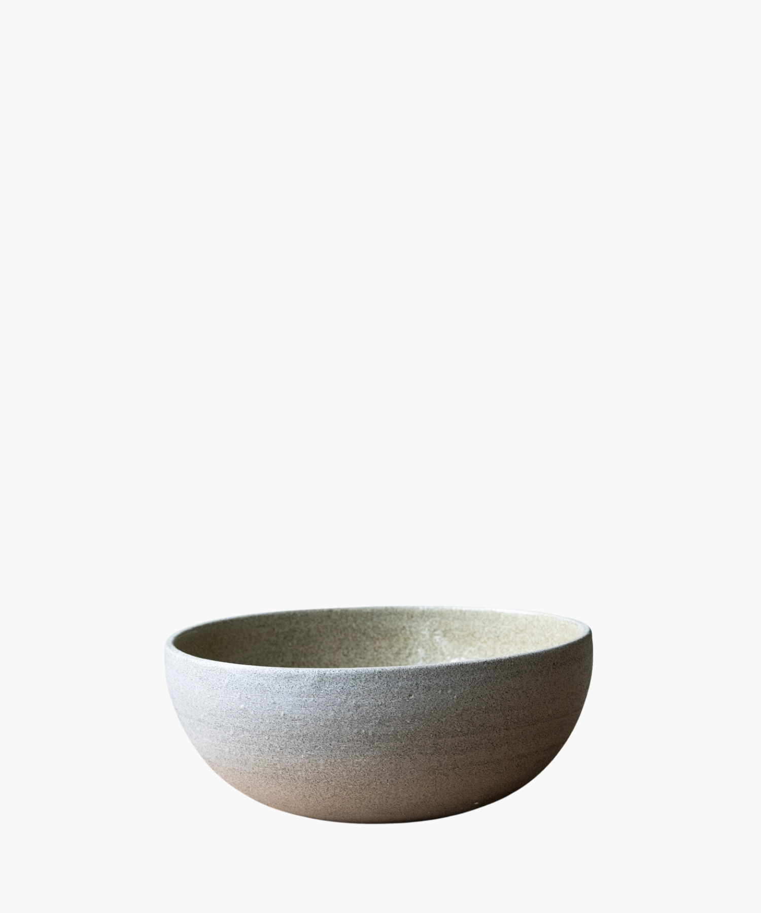 An earthy, gray-beige ceramic bowl with a smooth, matte finish. The simple and minimalist design gives a calm and rustic feel on a white background. | SW Home
