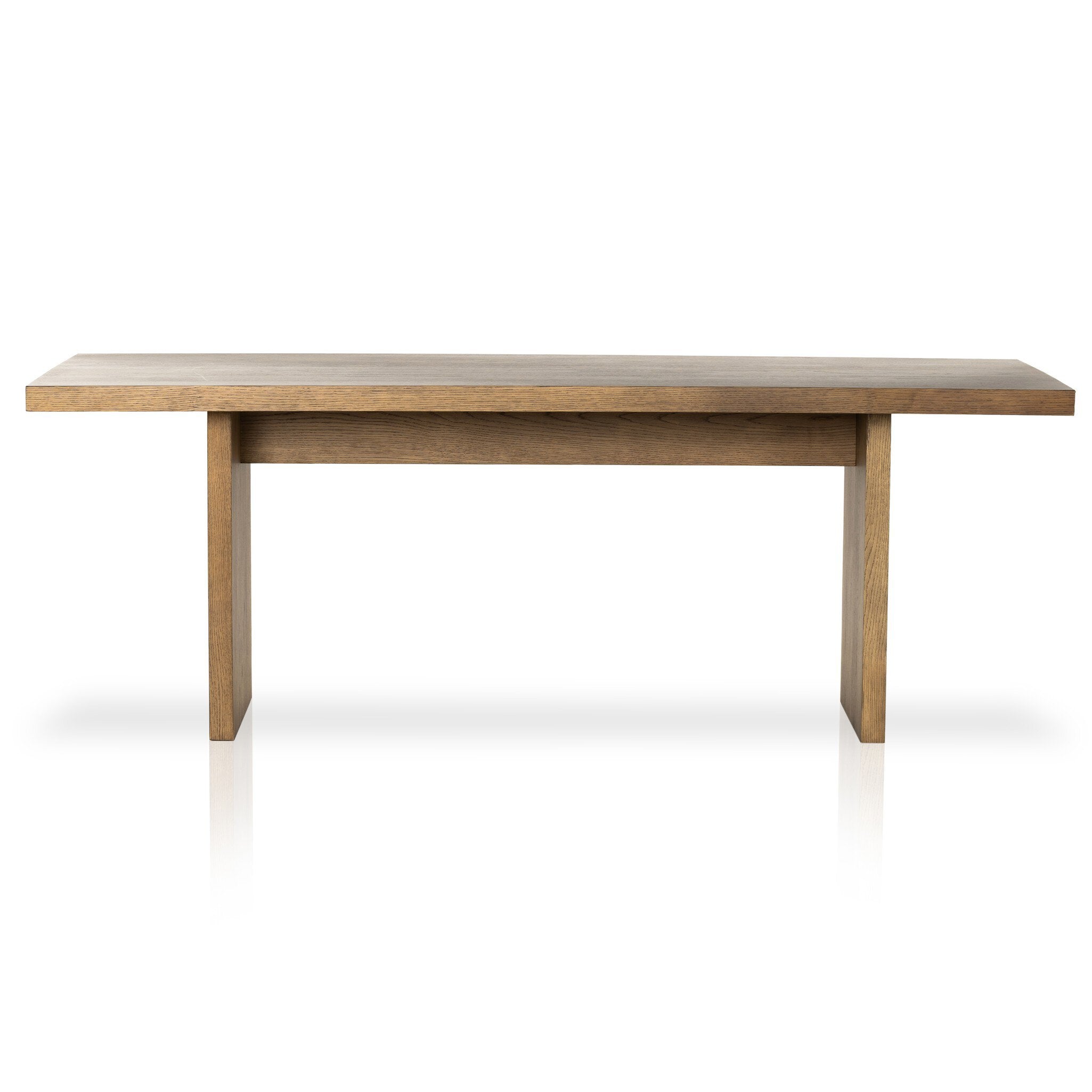 Wood dining table on a white background. | S.W. Home