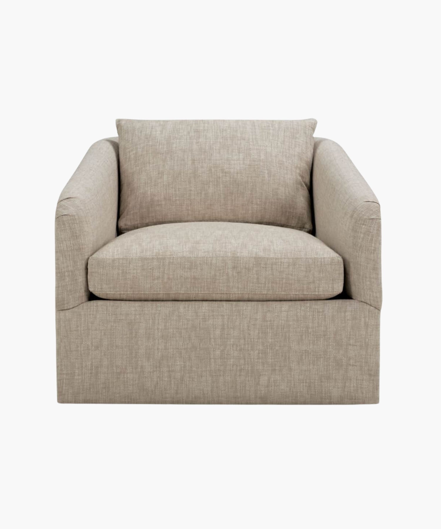 Beige armchair on a white background. | SW Home
