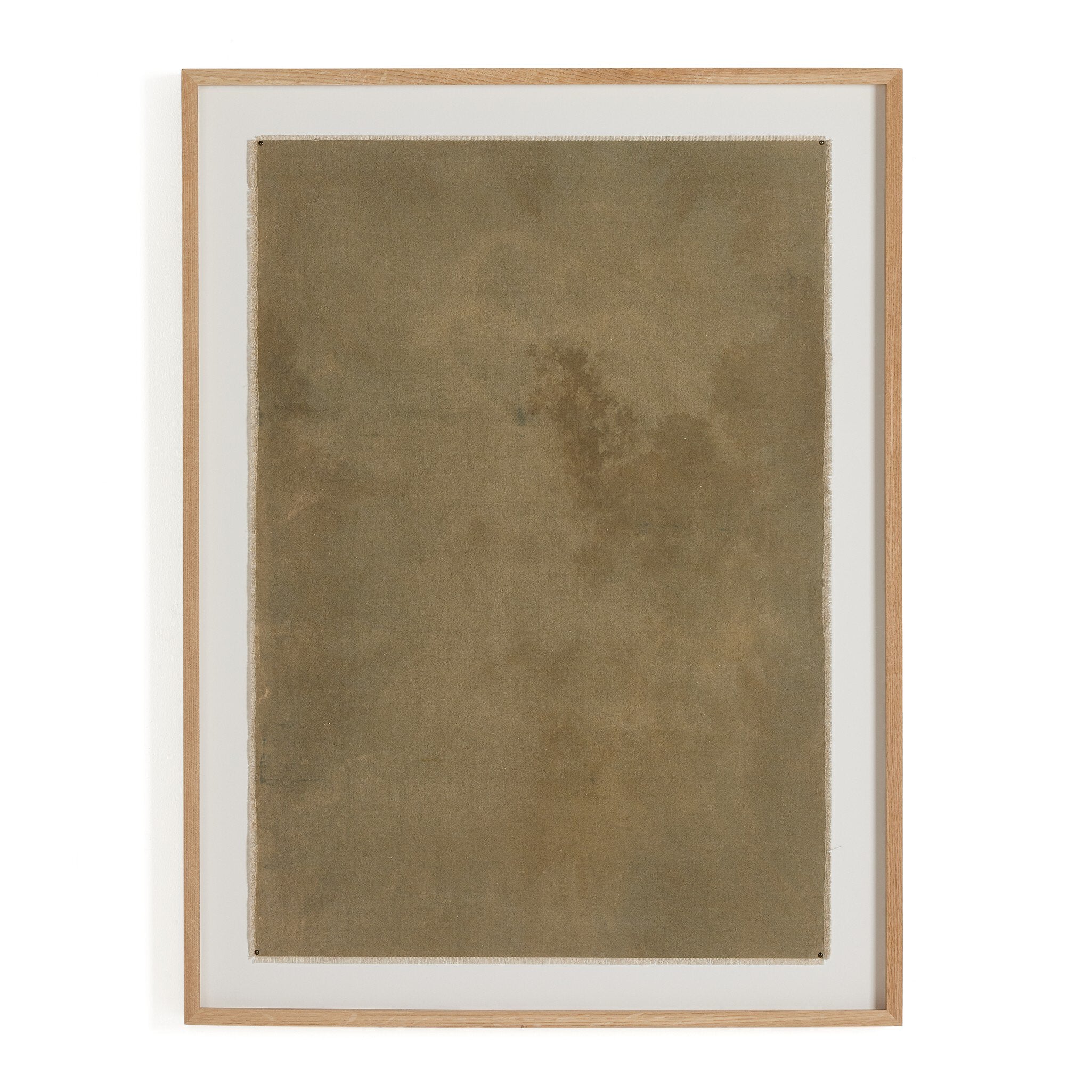 Framed brown textured paper with a wooden frame on a white background. | Wildwood Home Co.