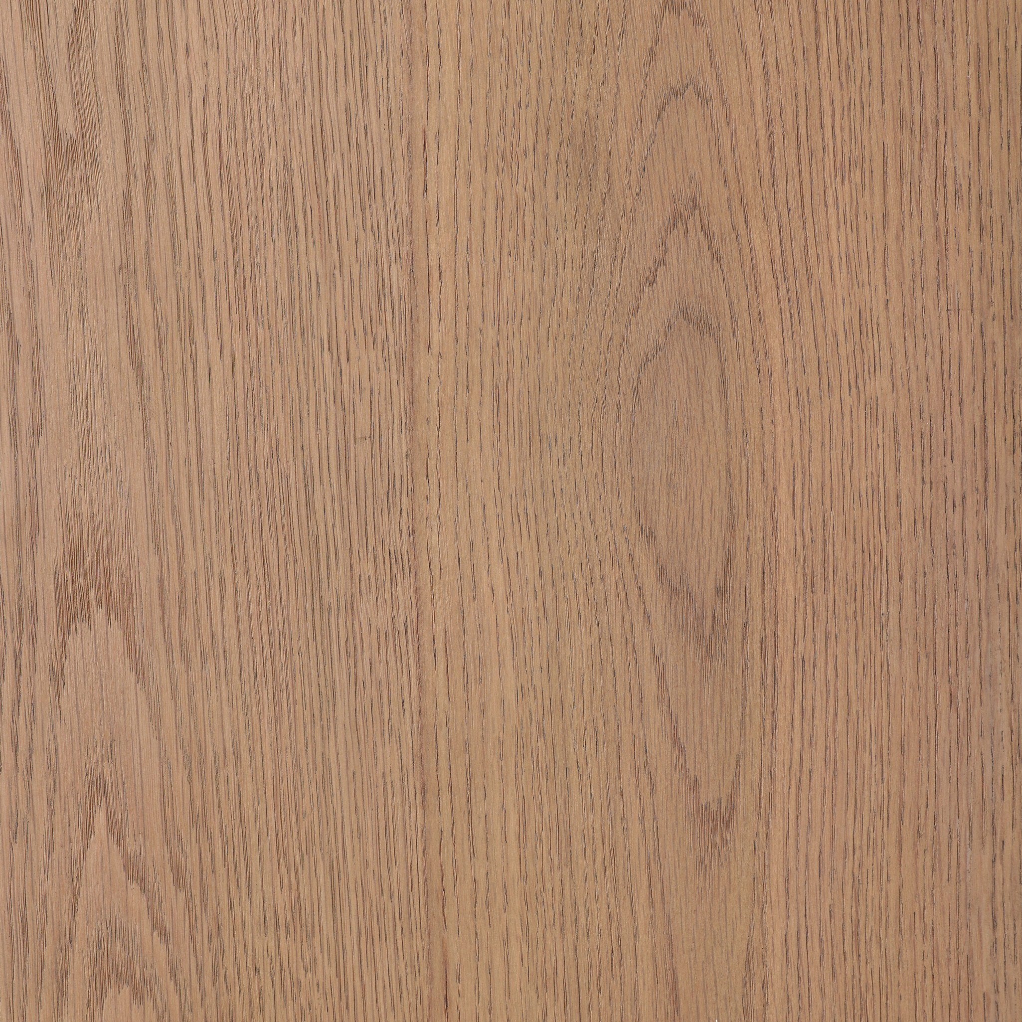 Close up view of the oak nightstand showing its color and wood grain.