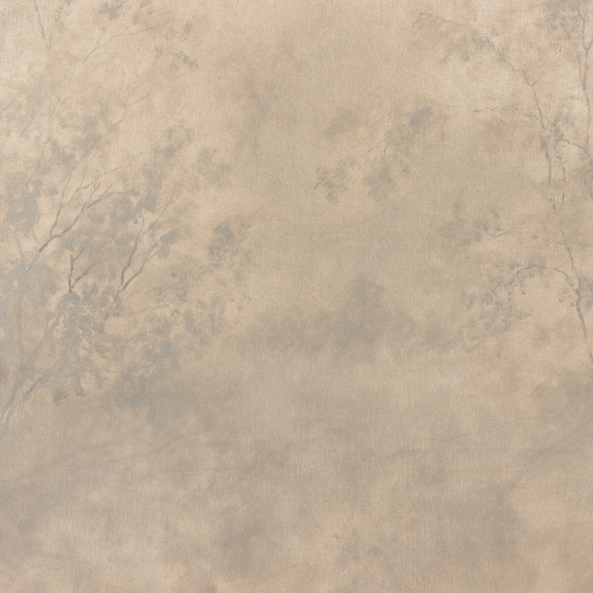 Close up of textured beige floral pattern on canvas.