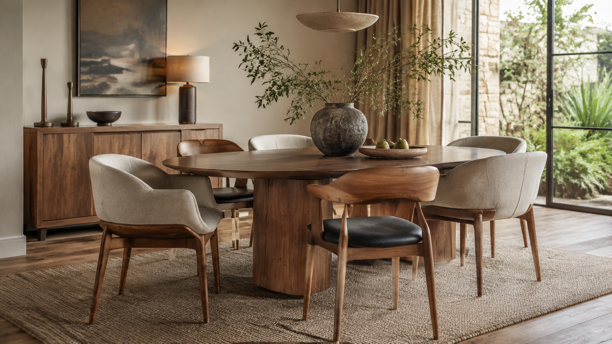 How to Choose Dining Chairs: Comfort, Scale, and Materials