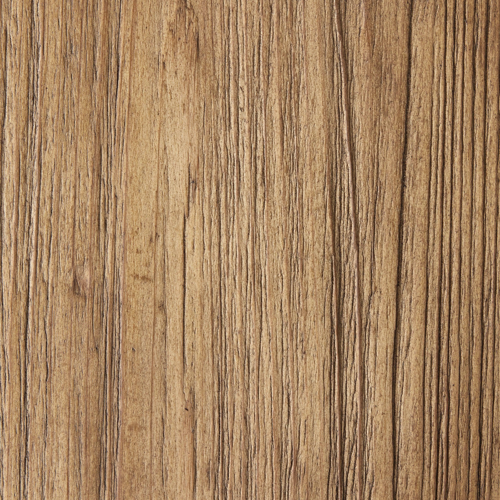 Close up of the sideboard showing its color and wood grain. 