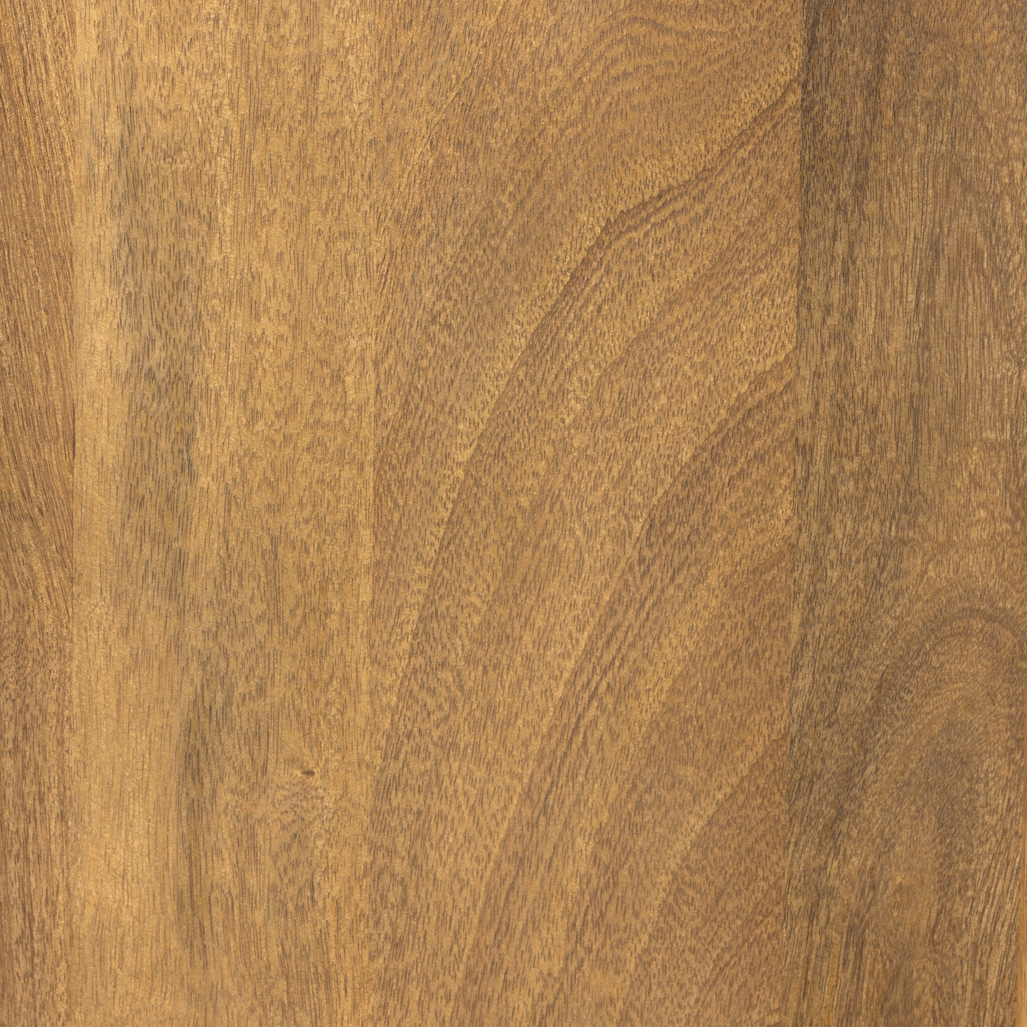 Close up of the top of the sideboard showing its color and wood grain. 